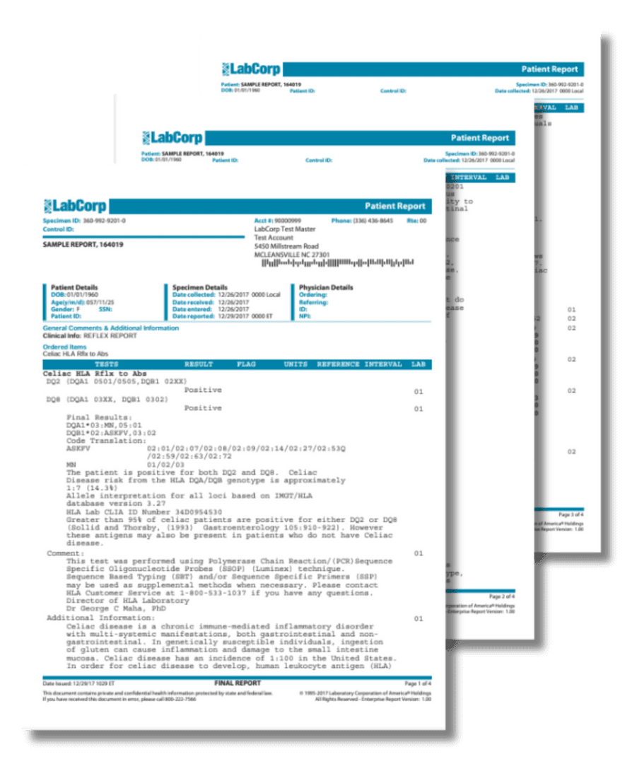 Celiac Disease Testing